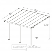 Sierra 4200 šedá 3 x 4,25 - hliníková (montovaná) pergola Sierra 4200 šedá 3 x 4,25 - hliníková (montovaná) pergola náhled