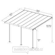 Sierra 4200 šedá 3 x 4,25 - hliníková (montovaná) pergola náhled