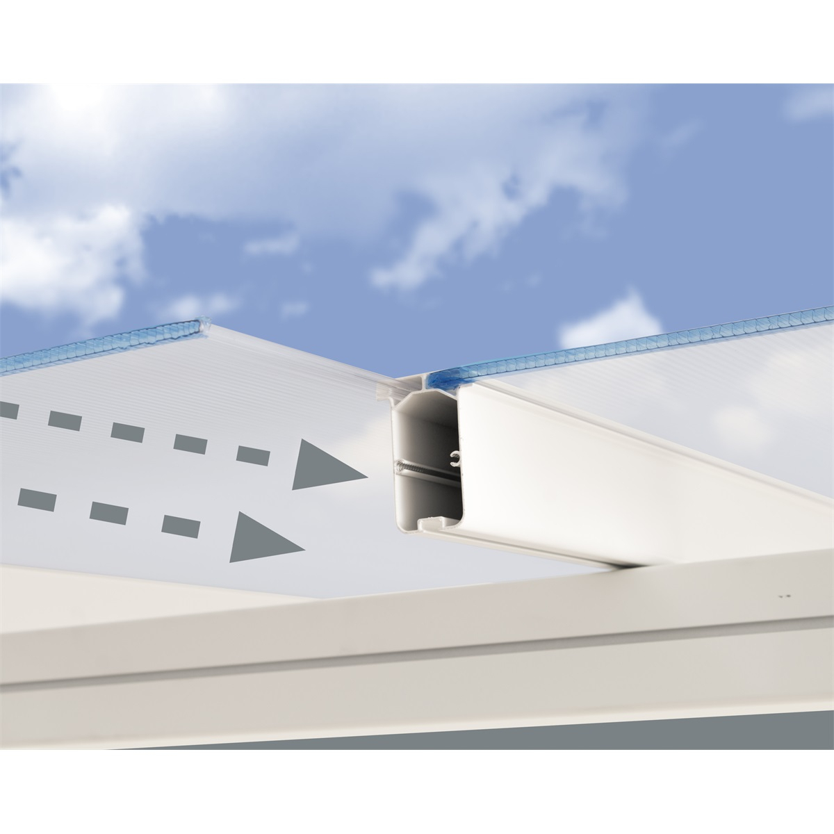 Sierra 4200 bílá 3 x 4,25 - hliníková (montovaná) pergola Náhled