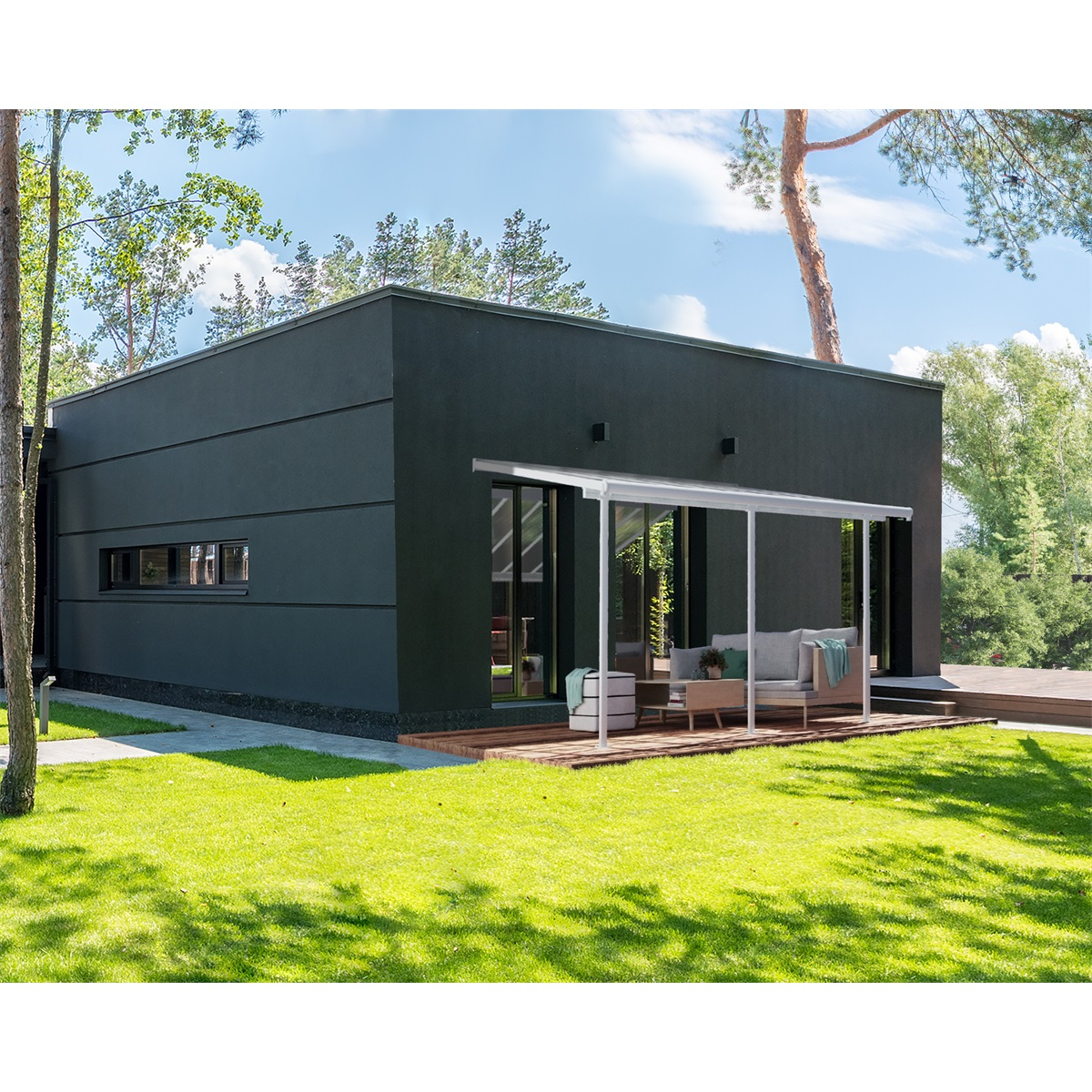 Sierra 4200 bílá 3 x 4,25 - hliníková (montovaná) pergola Náhled