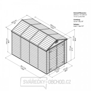Skylight 6x10 hnědý - zahradní domek Náhled