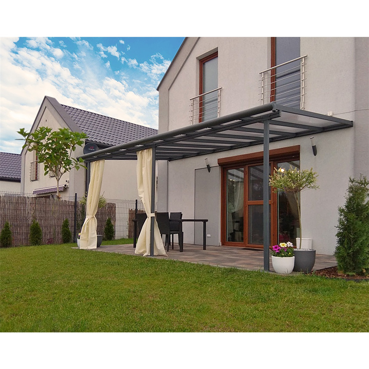 Sierra 5400 Antracit 3 x 5,46 - hliníková (montovaná) pergola Náhled