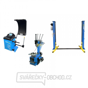 SET 2 PROFI - Automatická zouvačka TC02, vyvažovačka TW02 3D a dvousloupový zvedák 4000kg PROFI