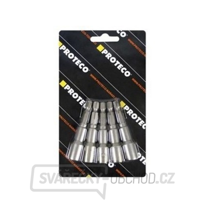 hlavice nástrčná  6 mm sada 5 ks s magnetem stopka 1/4"