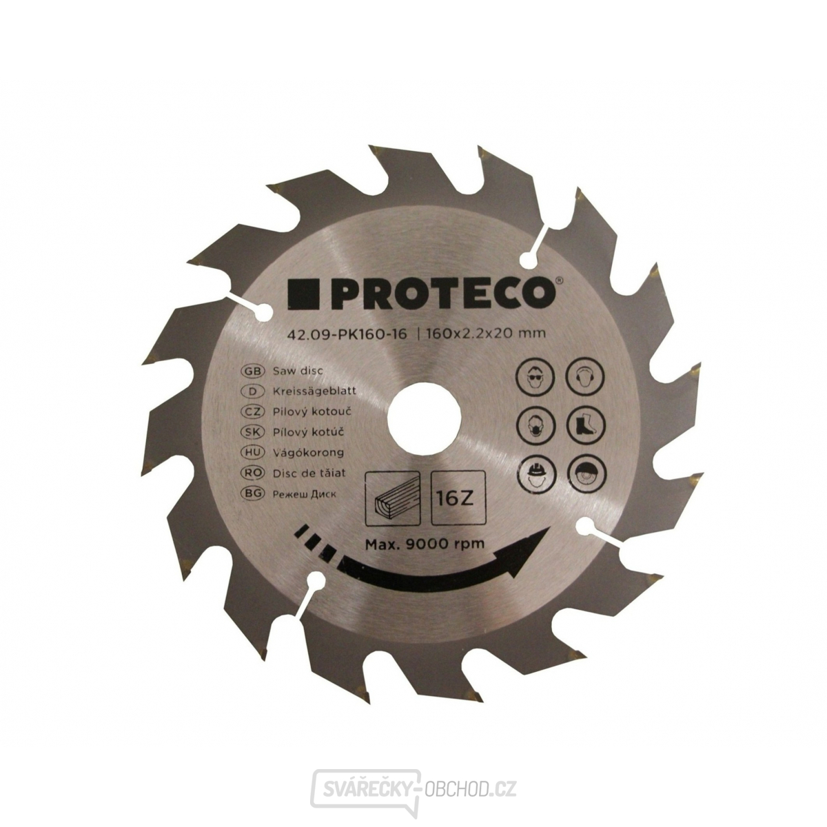 Kotouč pilový SK 160x2.2x20mm 16z