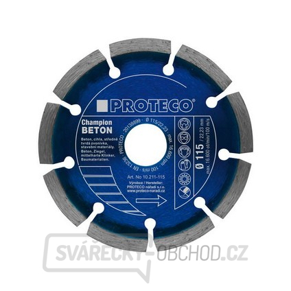Kotouč dia 230 mm segment BETON CHAMPION beton, cihla, stav.