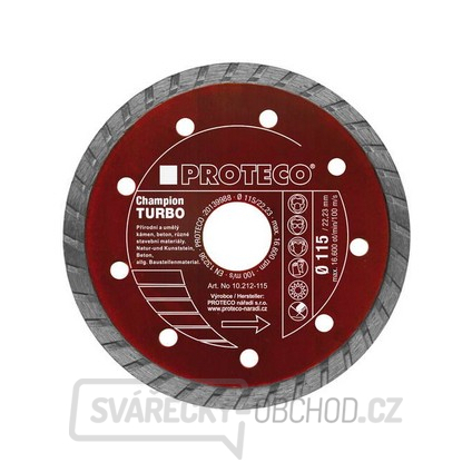 Kotouč dia 115 mm celistvý segment TURBO CHAMPION kámen,bet.