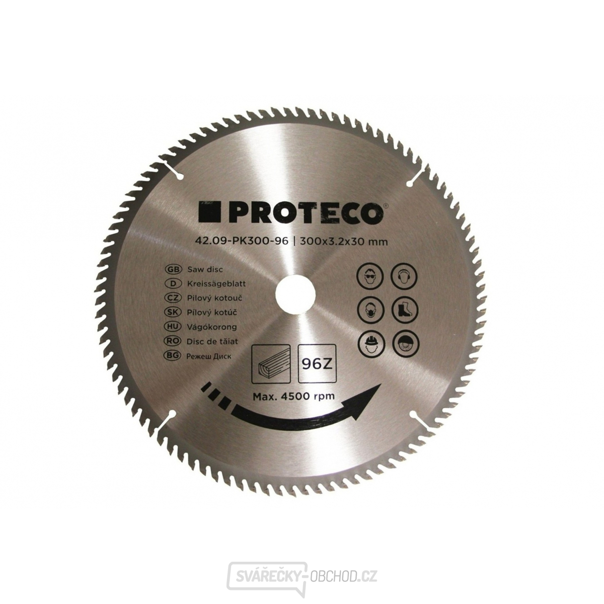 Kotouč pilový SK 300x3.2x30 96z + redukce 30/20 mm