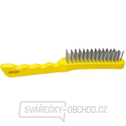 Kartáč ruční čtyř nebo pětiřadý Fe, plast.rukojeť gallery main image