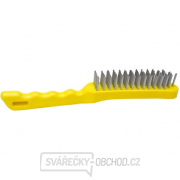 Kartáč ruční čtyř nebo pětiřadý Fe, plast.rukojeť gallery main image