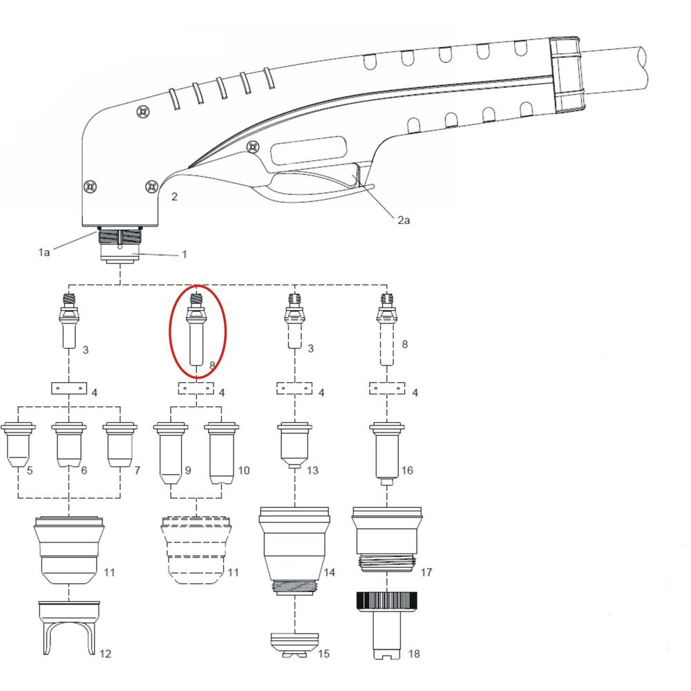 ALFA IN Elektroda dlouhá 60(bal.10) SCP2504E