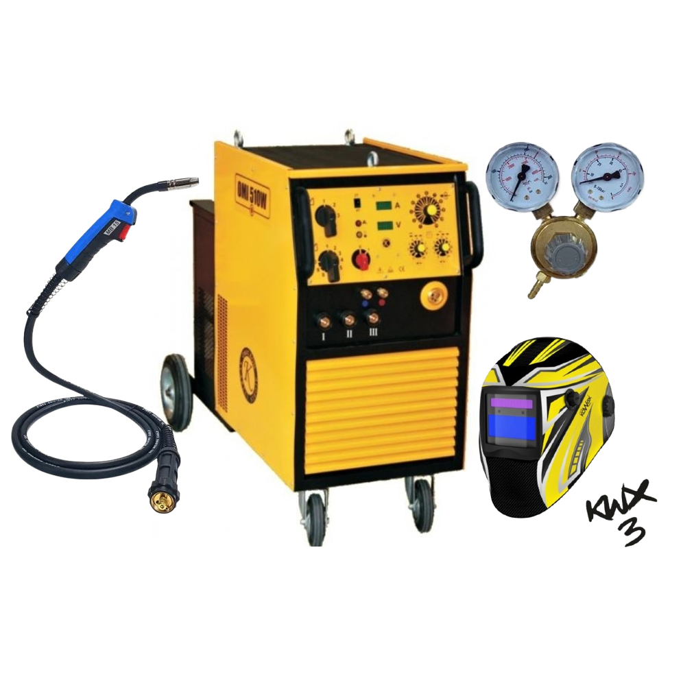 Omicron OMI 510W + hořák Binzel MB EVO 501D 5m + red. ventil + kukla 2337set2