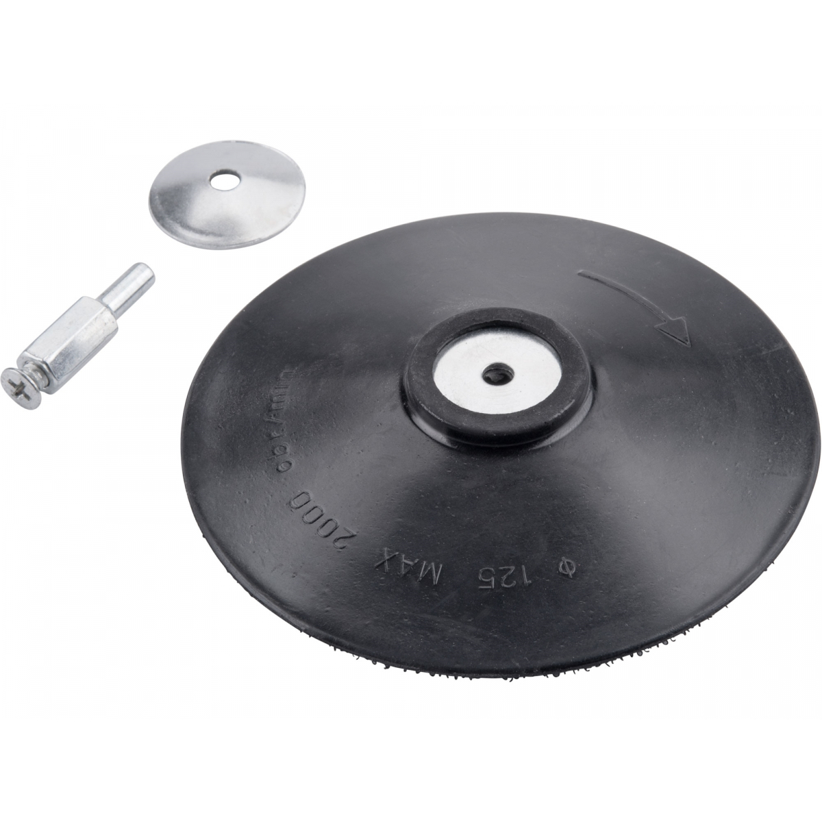 Levně Nosič brusných výseků do vrtačky - suchý zip, O 125mm, EXTOL CRAFT 108400
