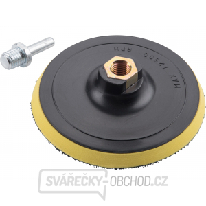 Nosič brusných výseků - M14, suchý zip s redukcí úchytu, O 125mm,  EXTOL CRAFT Nosič brusných výseků - M14, suchý zip s redukcí úchytu, O 125mm,  EXTOL CRAFT gallery main image