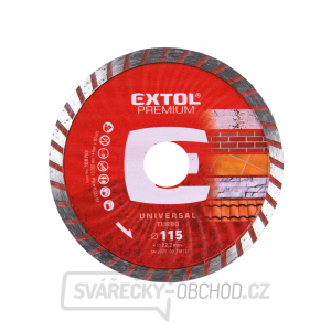 Kotouč diamantový řezný turbo, 115x22,2mm, suché i mokré řezání Kotouč diamantový řezný turbo, 115x22,2mm, suché i mokré řezání gallery main image