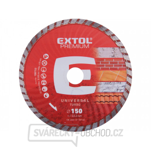Kotouč diamantový řezný turbo, 150x22,2mm, suché i mokré řezání Kotouč diamantový řezný turbo, 150x22,2mm, suché i mokré řezání gallery main image
