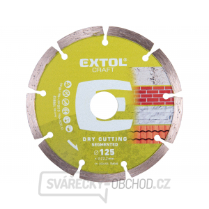 Kotouč diamantový řezný segmentový, 125x22,2mm, suché řezání Kotouč diamantový řezný segmentový, 125x22,2mm, suché řezání gallery main image
