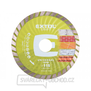 Kotouč diamantový řezný turbo, 115x22,2mm, suché i mokré řezání Kotouč diamantový řezný turbo, 115x22,2mm, suché i mokré řezání gallery main image