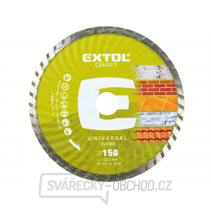 Kotouč diamantový řezný turbo, 150x22,2mm, suché i mokré řezání Kotouč diamantový řezný turbo, 150x22,2mm, suché i mokré řezání gallery main image