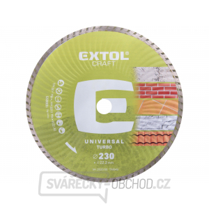 Kotouč diamantový řezný turbo, 230x22,2mm, suché i mokré řezání Kotouč diamantový řezný turbo, 230x22,2mm, suché i mokré řezání gallery main image