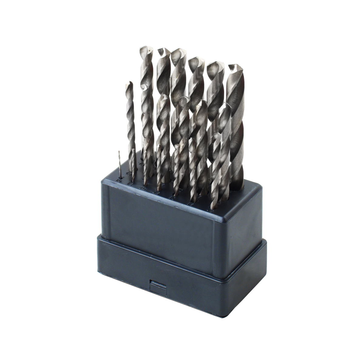 Vrtáky do kovu,∅ 1-10mm, leštěné, HSS - 19ks 11190