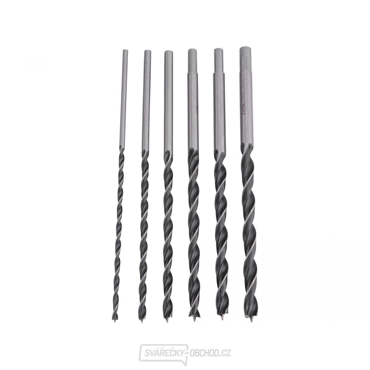 Vrtáky do dřeva, ∅ 6-8-10-12-13-14x300mm - 6ks