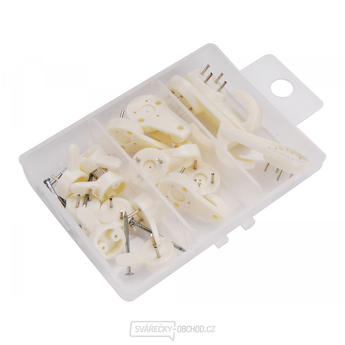 Háčky plastové univerzální 3 rozměry, sada 16 ks Háčky plastové univerzální 3 rozměry, sada 16 ks gallery main image