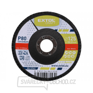 Kotouč lamelový šikmý korundový 125mm, zr. P80 Kotouč lamelový šikmý korundový 125mm, zr. P80 gallery main image