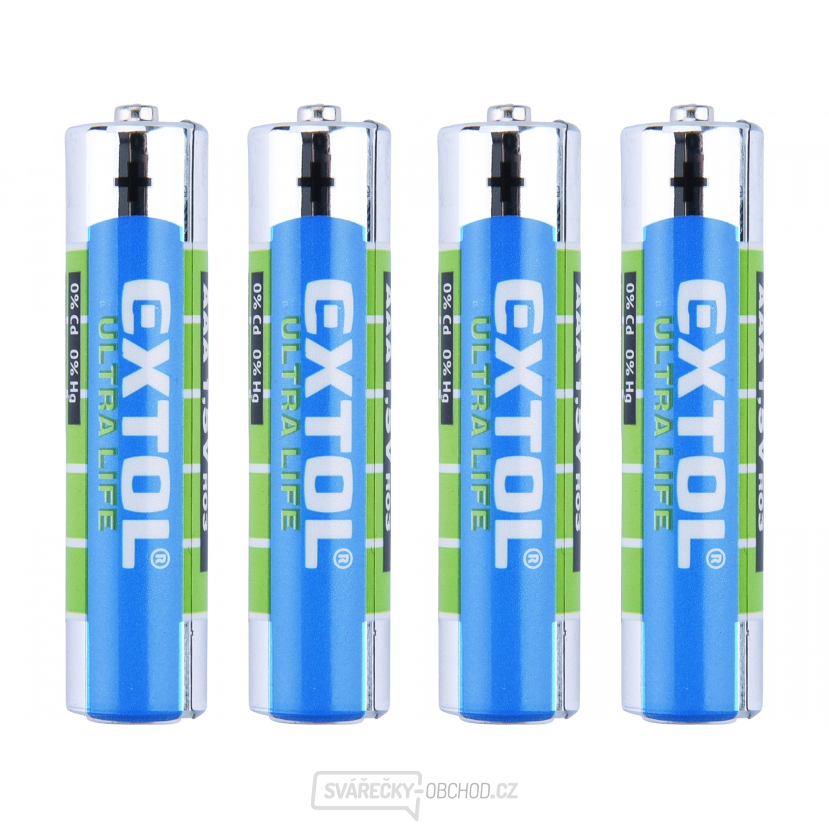 Baterie zink-chloridové, 1,5V AAA (LR03) - 4ks