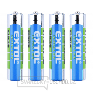 Baterie zink-chloridové, 1,5V AAA (LR03) - 4ks