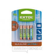 Baterie alkalické ULTRA +, 1,5V AAA (LR03) - 4 ks Náhled