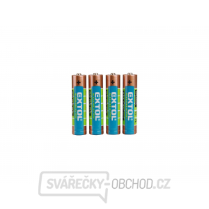 Baterie alkalické ULTRA +, 1,5V AAA (LR03) - 4 ks
