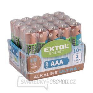 Baterie alkalické ULTRA +, 1,5V AA (LR6) - 20 ks