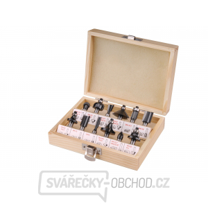 Frézy tvarové do dřeva s SK plátky, sada 12ks, v kazetě, SK Frézy tvarové do dřeva s SK plátky, sada 12ks, v kazetě, SK gallery main image