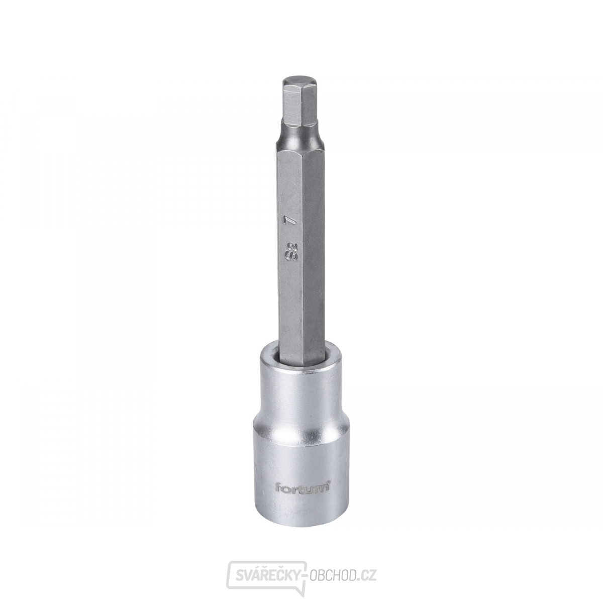 Hlavice zástrčná prodloužený imbus, 1/2", HX 7, L 100mm, CrV/S2