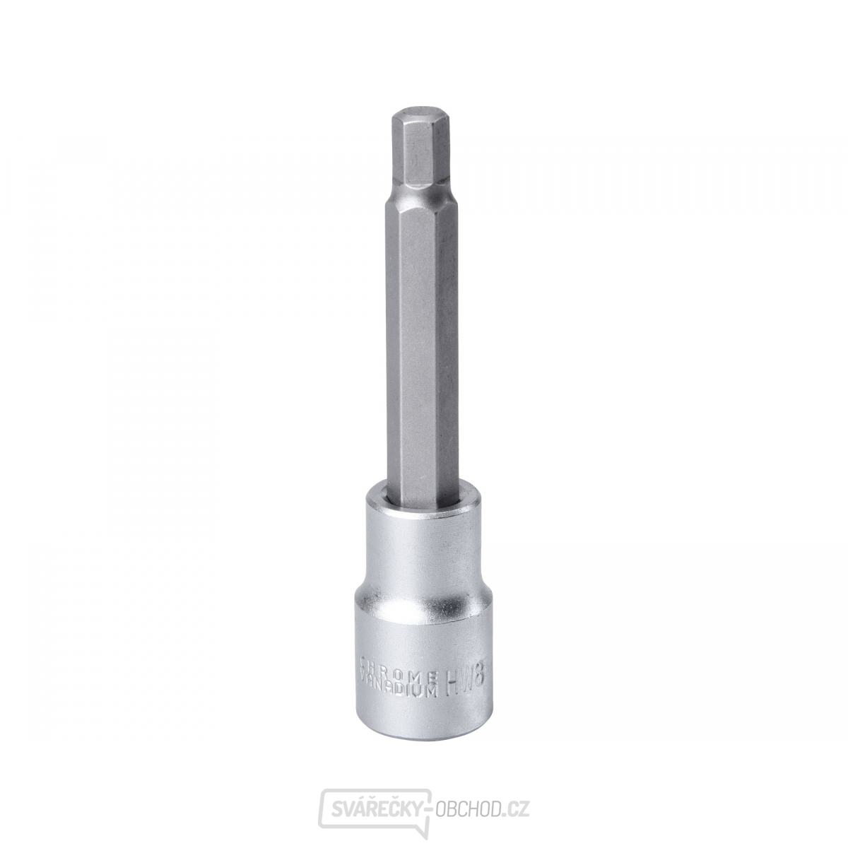 Hlavice zástrčná prodloužený imbus, 1/2", HX 8, L 100mm, CrV/S2