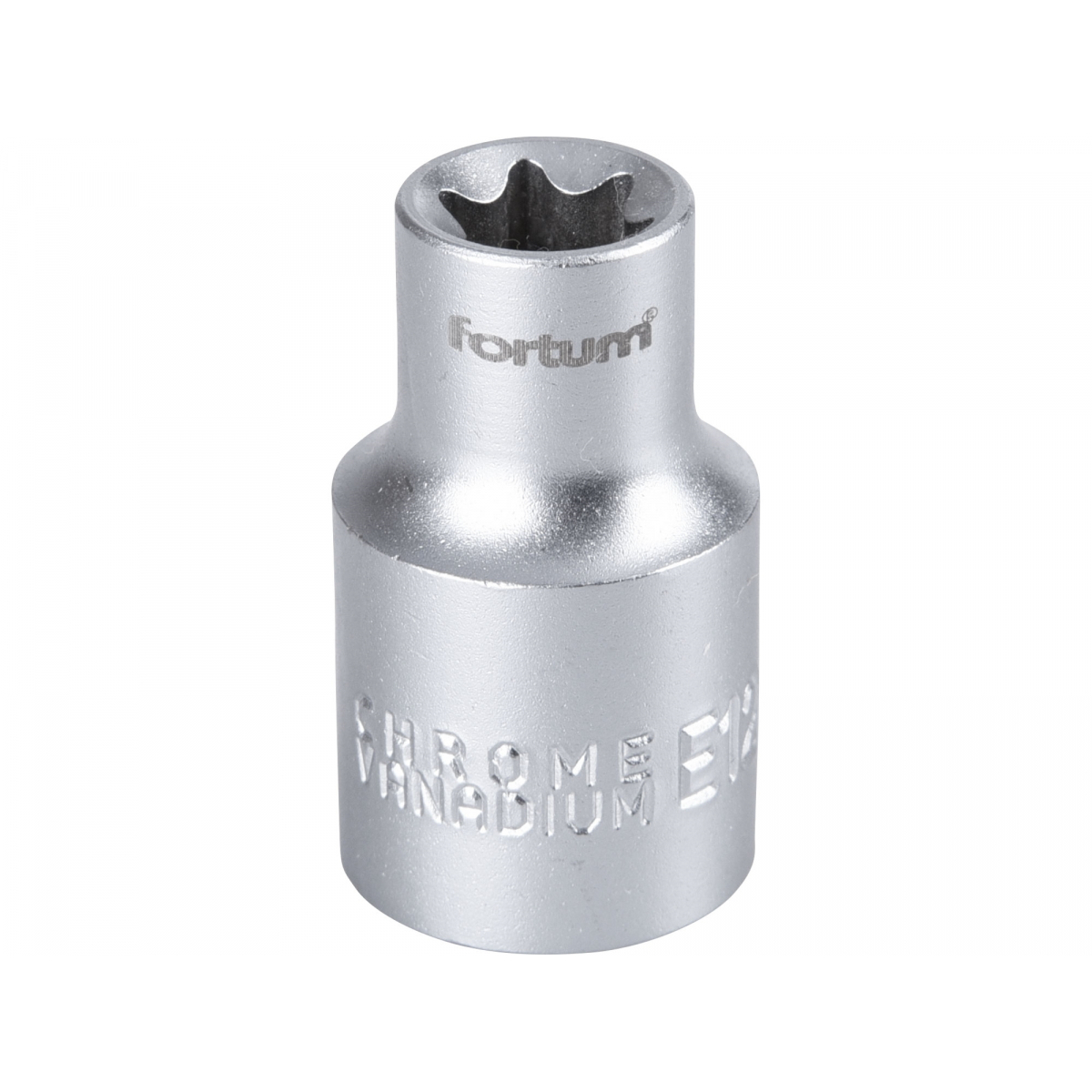 Fortum Hlavice nástrčná vnitřní TORX, 1/2", E 12, L 38mm, 61CrV5