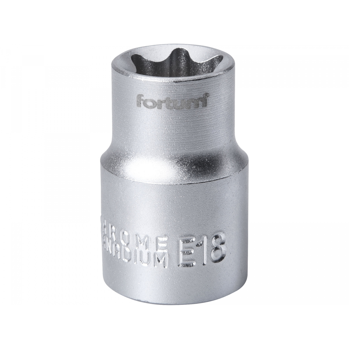 Fortum Hlavice nástrčná vnitřní TORX, 1/2", E 18, L 38mm, 61CrV5