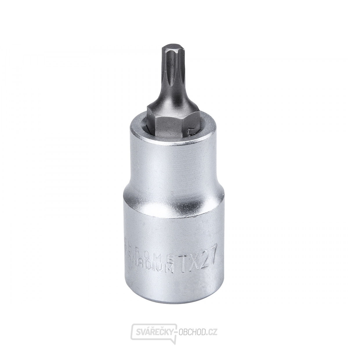 Hlavice zástrčná TORX, 1/2", TX 27, L 55mm, CrV/S2