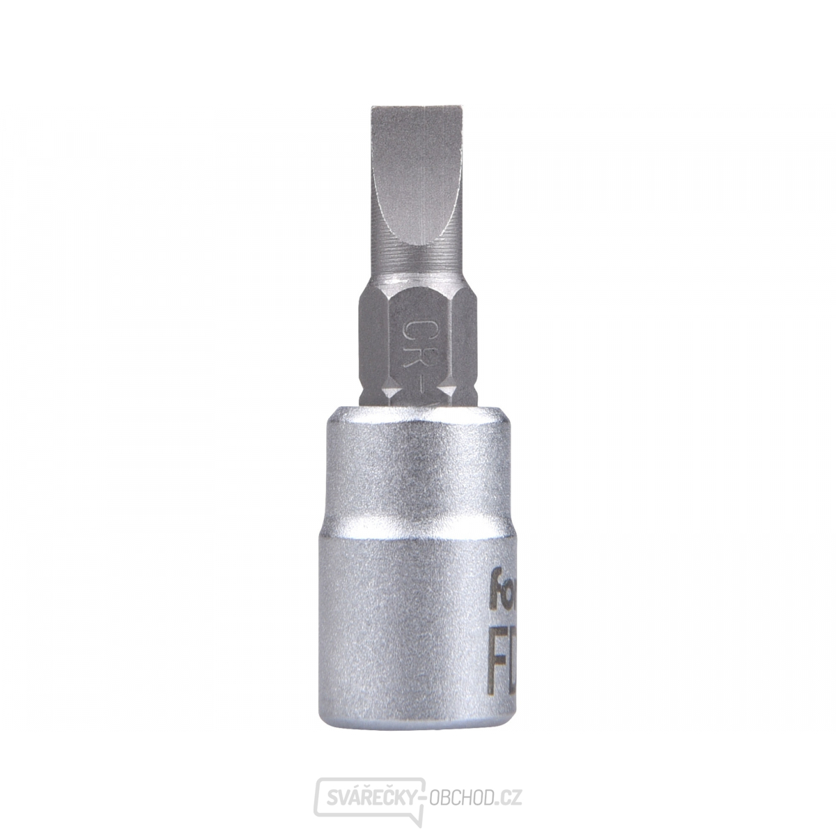 Hlavice zástrčná šroubovák plochý, 1/4", 5,5mm, L 37mm, CrV/S2