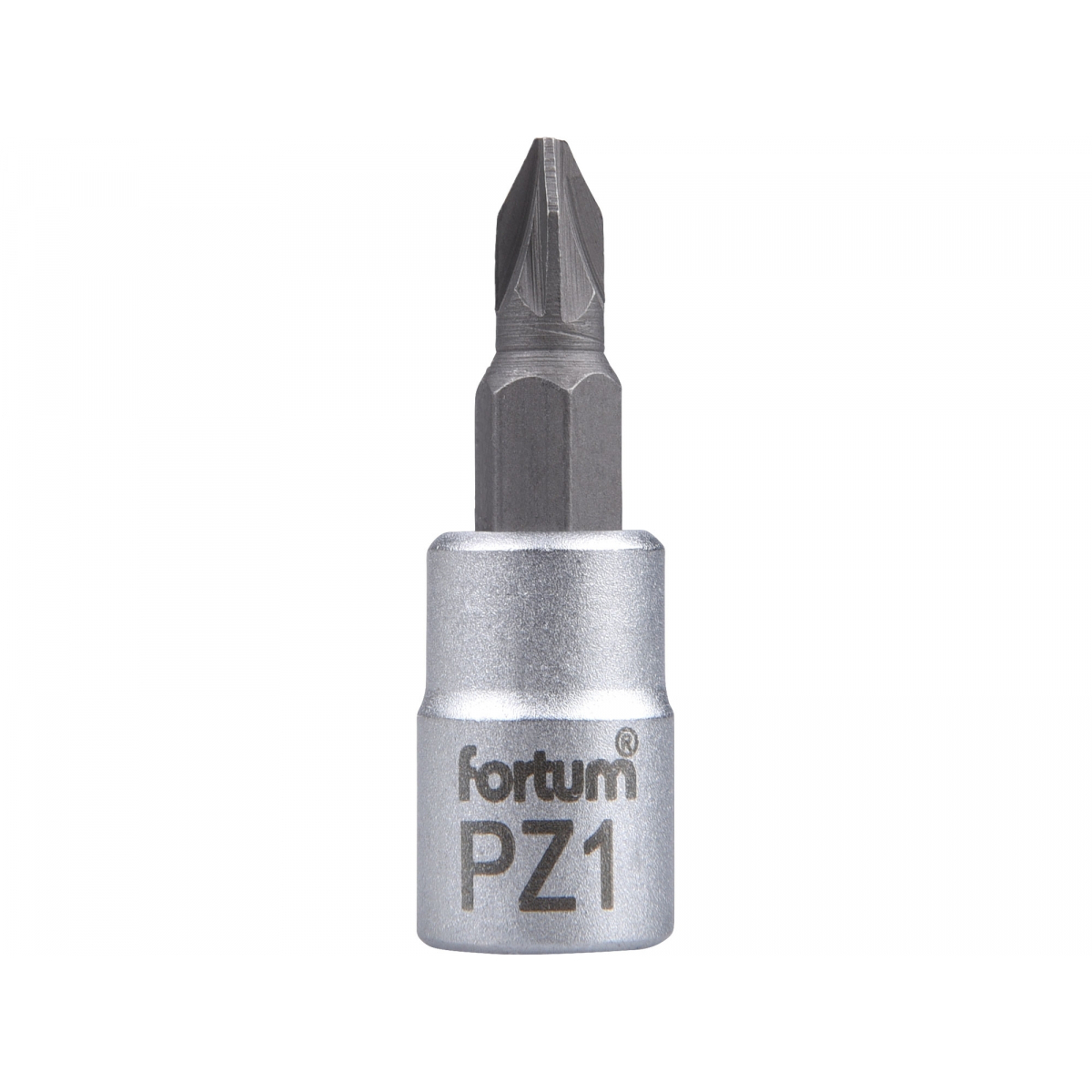 Fortum Hlavice zástrčná šroubovák PZ, 1/4", PZ 1, L 37mm, CrV/S2