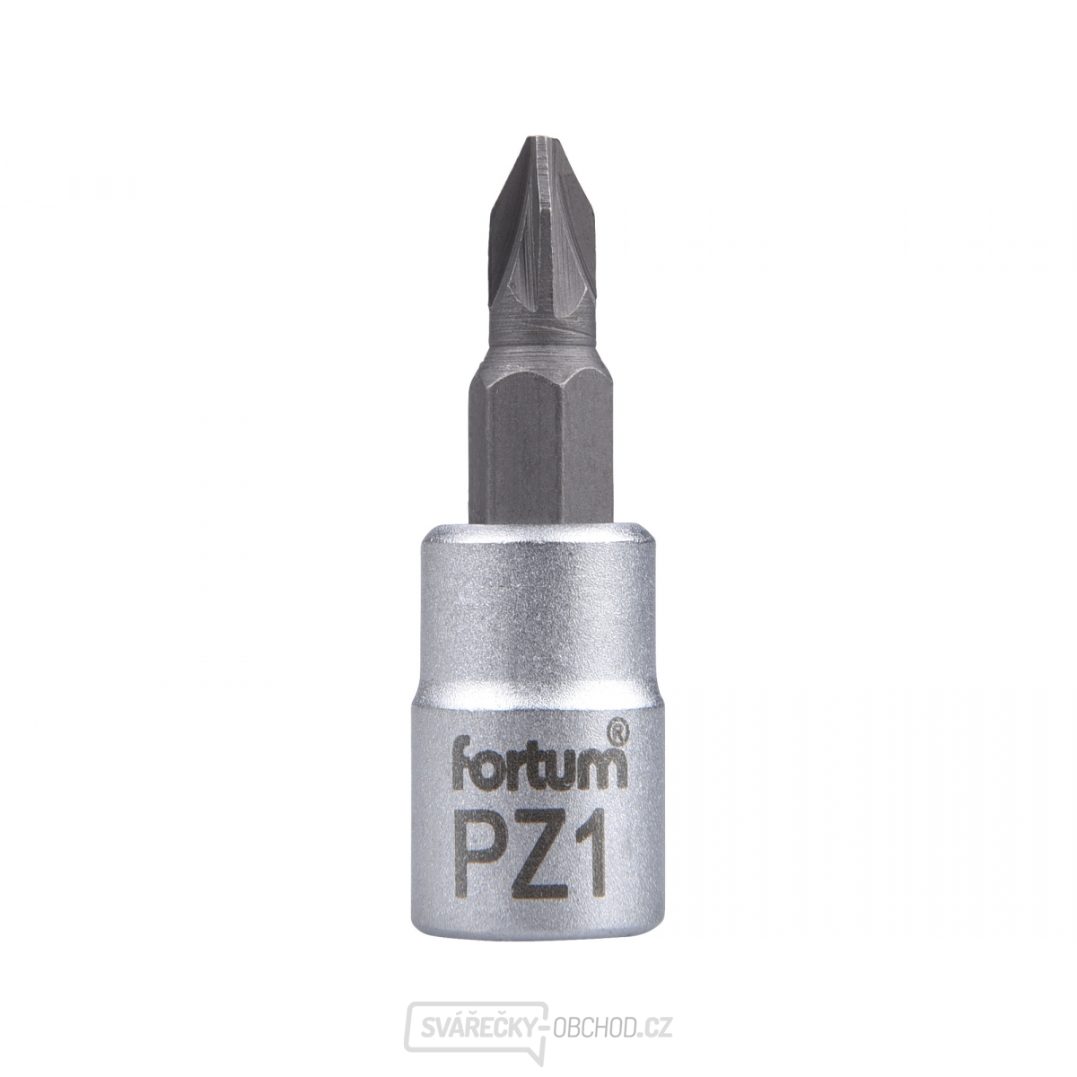 Hlavice zástrčná šroubovák PZ, 1/4", PZ 1, L 37mm, CrV/S2