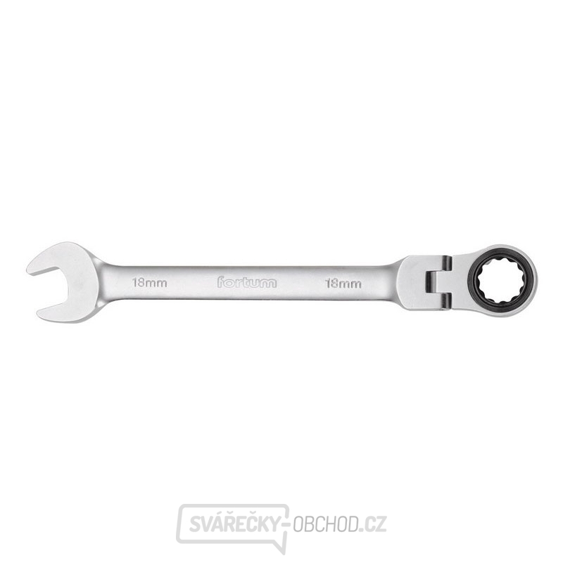 Klíč ráčnový očkoplochý s kloubem, 72 zubů, 14mm, L 193mm, CrV/S2