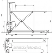 Paletový vozík PHH 1001 náhled