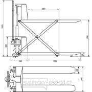 Paletový vozík PHH 1001 náhled