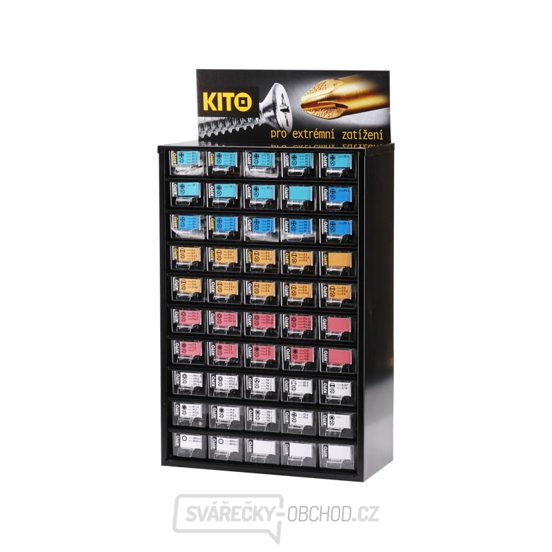 Zásobník KITO na hroty 50 zásuvek, 539ks gallery main image