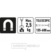 Magnet s teleskopickou rukojetí, 135-600mm Náhled