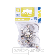 Spony hadicové, balení 10ks, 16-28mm Náhled