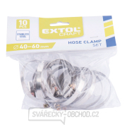 Spony hadicové, balení 10ks, 40-60mm Náhled