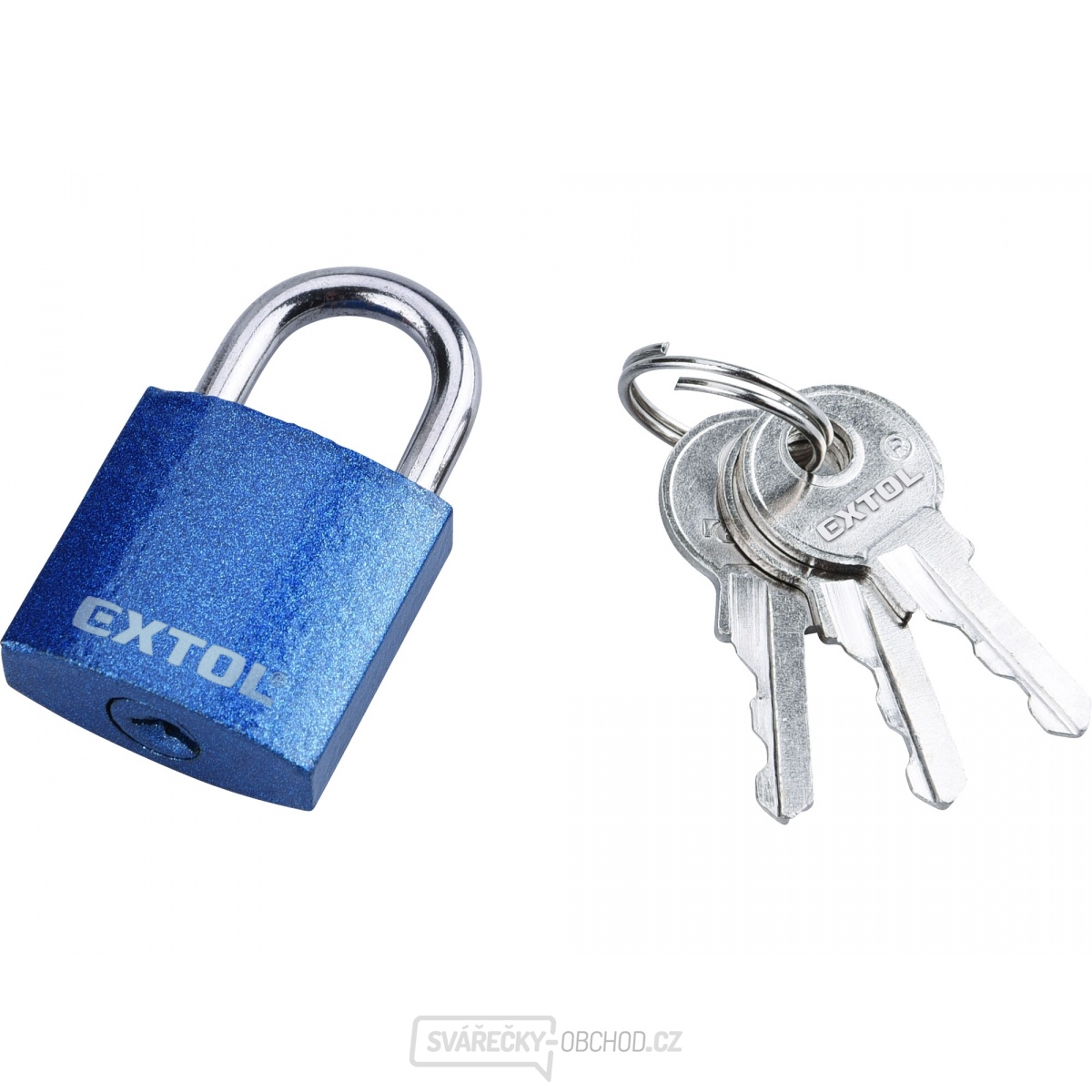 Zámek visací litinový barevný, 25mm